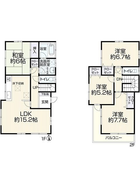 戸建 さいたま市浦和区木崎５丁目の間取り|4LDK 土地面積123.47m2 　建物面積98.75m2
