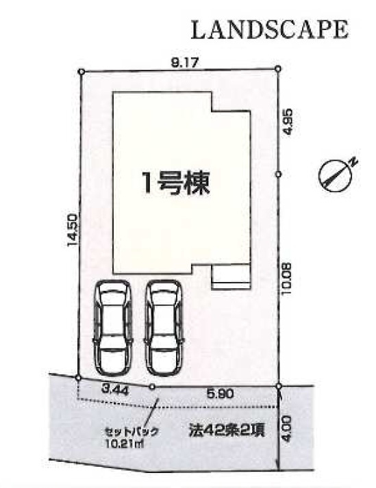 あきる野市上代継全１棟　新築戸建の区画図