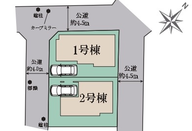 柏市常盤台【第八小学校:徒歩７分】の区画図