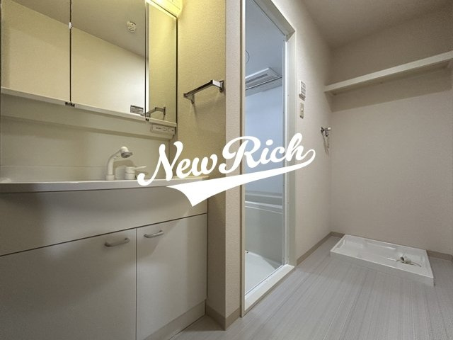 高崎市問屋町４丁目の賃貸マンションの独立洗面台