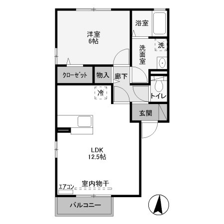 【間取り】 | ボナール B | ボナール B