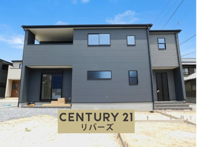稲沢市祖父江町二俣上瀬古の新築一戸建の外観|☆３号棟☆　　ラスト１棟！！いつでもご案内出来ます♪（お問合せ当日、平日、水曜、夜間でもＯＫ）　名鉄尾西線「森上」駅徒歩６分♪　敷地５５．２６坪　駐車最大並列５台ＯＫ　全室南向き♪　収納豊富な４ＬＤＫ