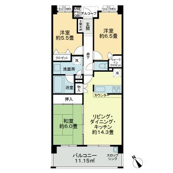ライオンズマンション幕張セントパークスの間取り