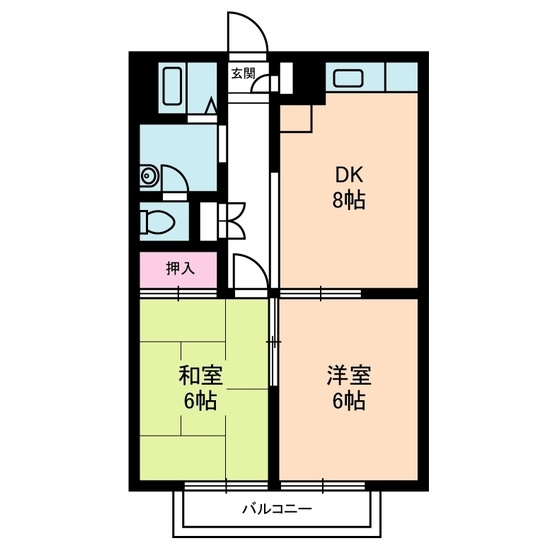 エステートピアＫの間取り