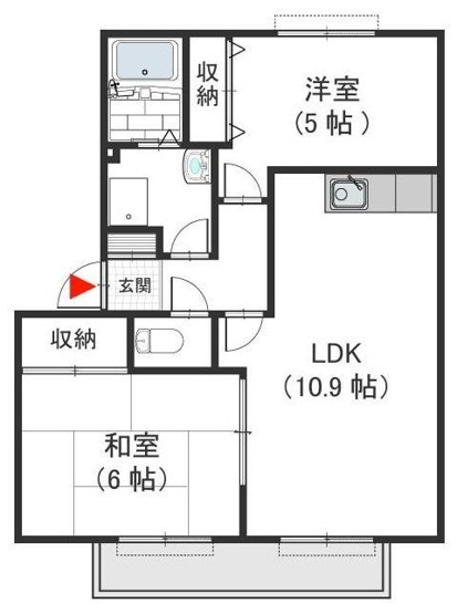 【間取り】 | ココ・ソレジオ　Ｂ
