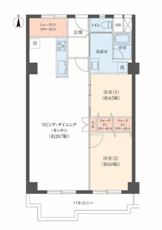 【間取り】 | メガロコープ西陣A棟
