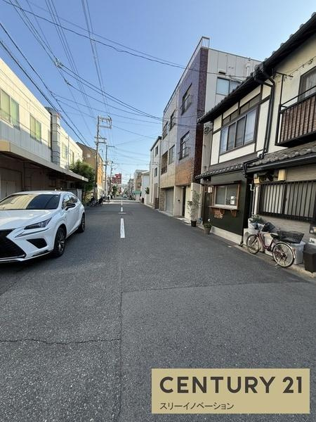 泉尾2丁目土地の前面道路含む現地写真