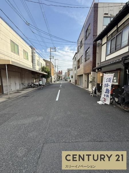 泉尾2丁目土地の前面道路含む現地写真