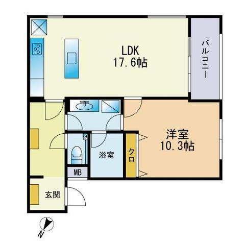 ベイシック桜坂の間取り