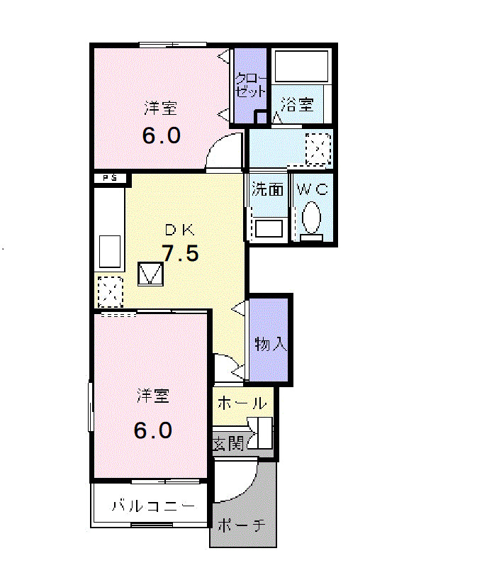 アクアフェートの間取り
