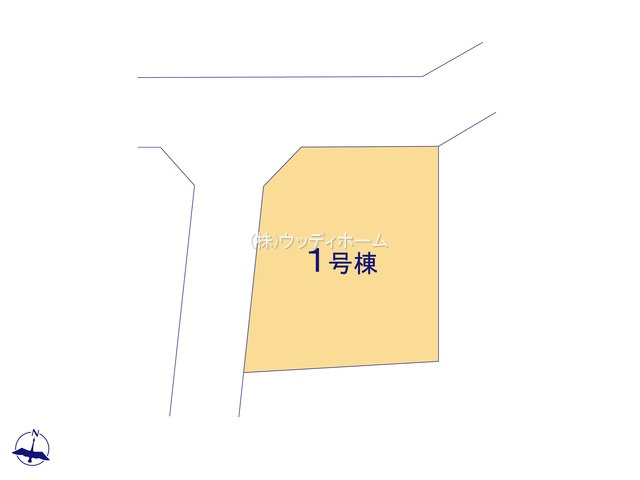 春日部市米島第3　新築一戸建ての区画図