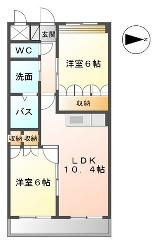 グランディール北野の間取り