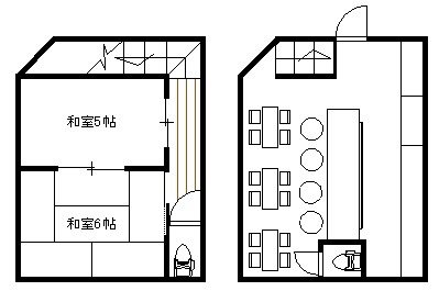 瑞穂通店舗の間取り