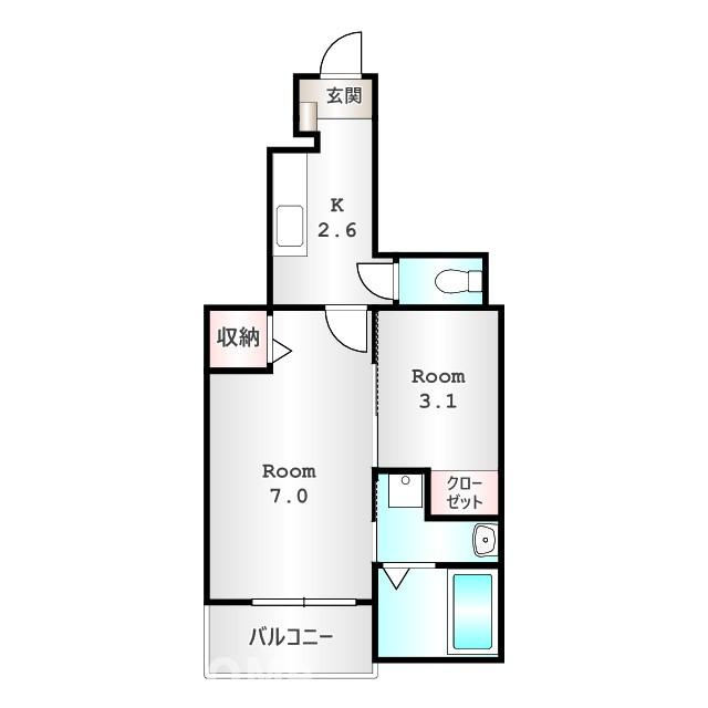 ピュアＫの間取り|当社、チルホームのHPもご覧ください(^^)/物件情報多数♪