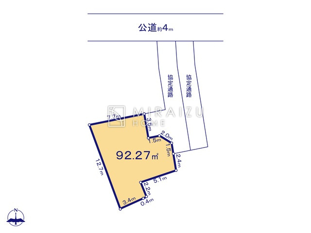 【土地図】 | 開放感のある、閑静な住宅街に位置しています。陽の光をたっぷりと浴びながら気持ち良く生活が出来ます。夢のマイホーム、夢ではなく実現出来ます！見学・ご相談等、お気軽にご連絡下さい。