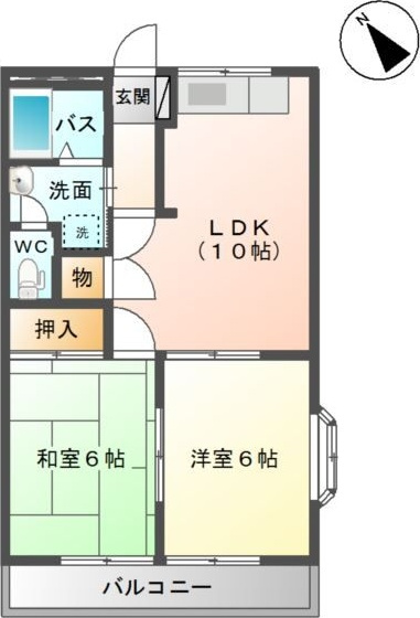 グランドール七夕の間取り