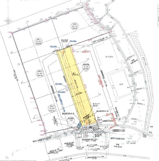 北区下硯川分譲地全4区画　宅地①の土地図