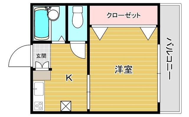 桧ハイツの間取り