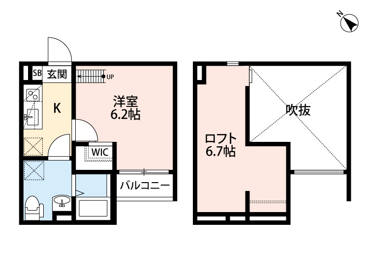 サンクス　東須磨の間取り