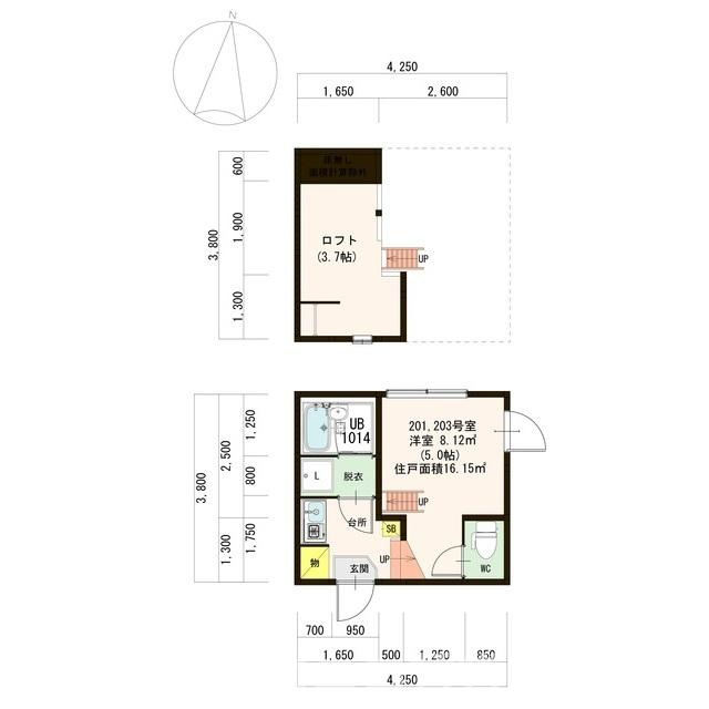 Casa Viola 志村の間取り