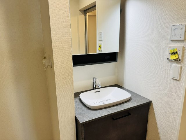 八王子市　犬目町　新築一戸建て　２５ー１期の独立洗面台|～スタイリッシュな独立洗面台～