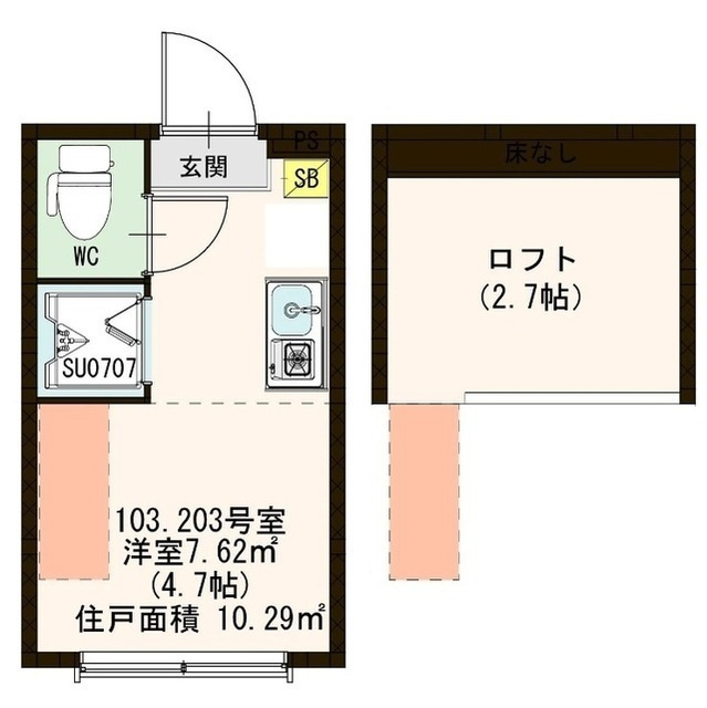 ハーモニーテラス千住仲町の間取り