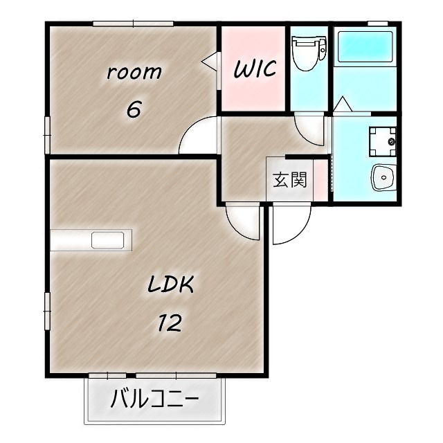 ムグンファⅢAの間取り|高崎、前橋、伊勢崎エリアのお部屋探しはエンドスケープまで！お客様の理想お聞かせ下さい♪