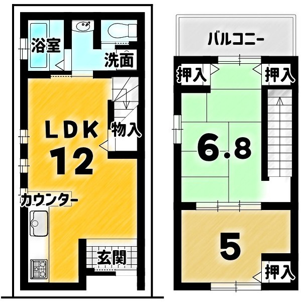 西ノ京池ノ内町の間取り