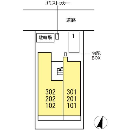アンシャンテ中根の区画図