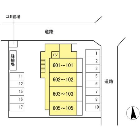 ウインナーワルツ名駅の区画図