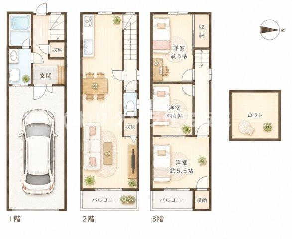 大久保町3丁目　中古一戸建ての間取り|間取り図はいかがですか？ご希望を叶える間取りですか？リビングの広さは？水回りの位置は？カウンターキッチン？など色々な情報が集約されています。弊社ではリフォームなどのご相談も承っております。