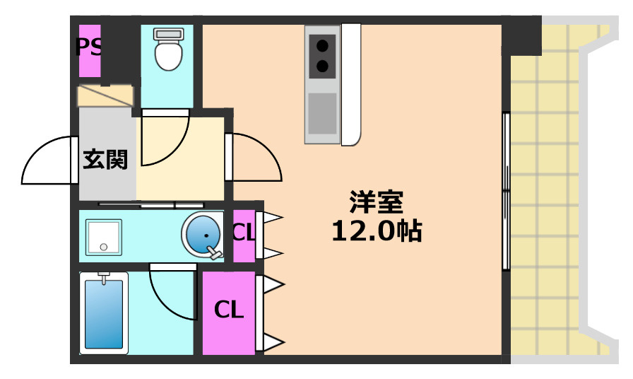 アルシェ高槻の間取り