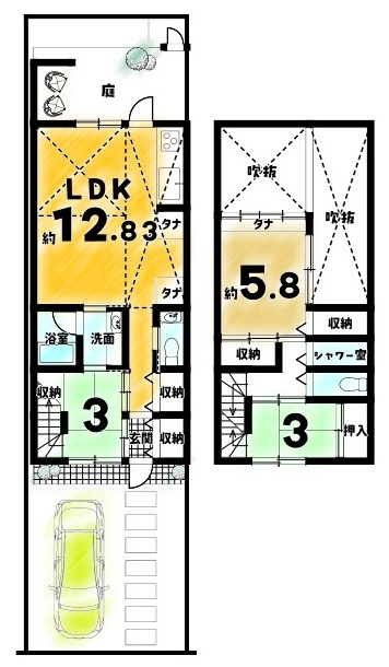 紫野郷ノ上町の間取り