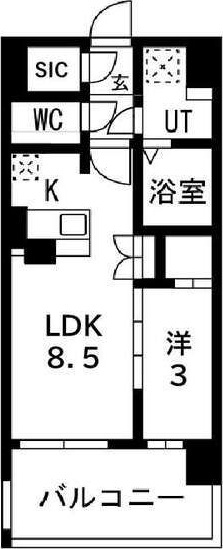 アーバンパーク御幣島の間取り
