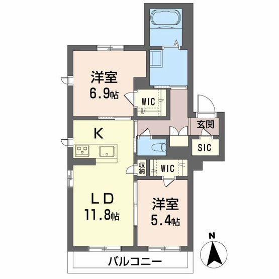 【間取り】 | ベレオ小野町