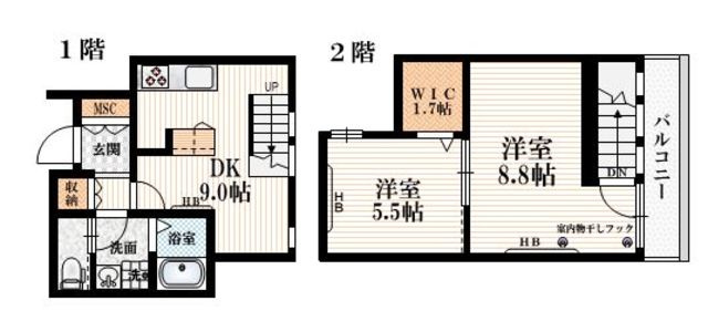 スピナッチの間取り