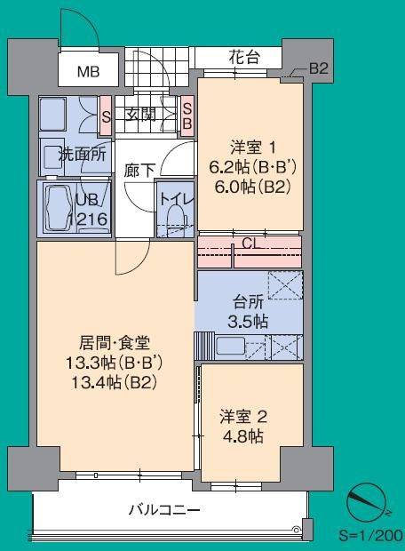 プライムメゾンセントラルパークの間取り