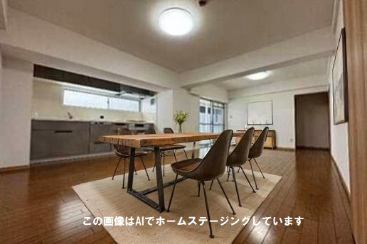 竹屋町マンションの居間・リビング