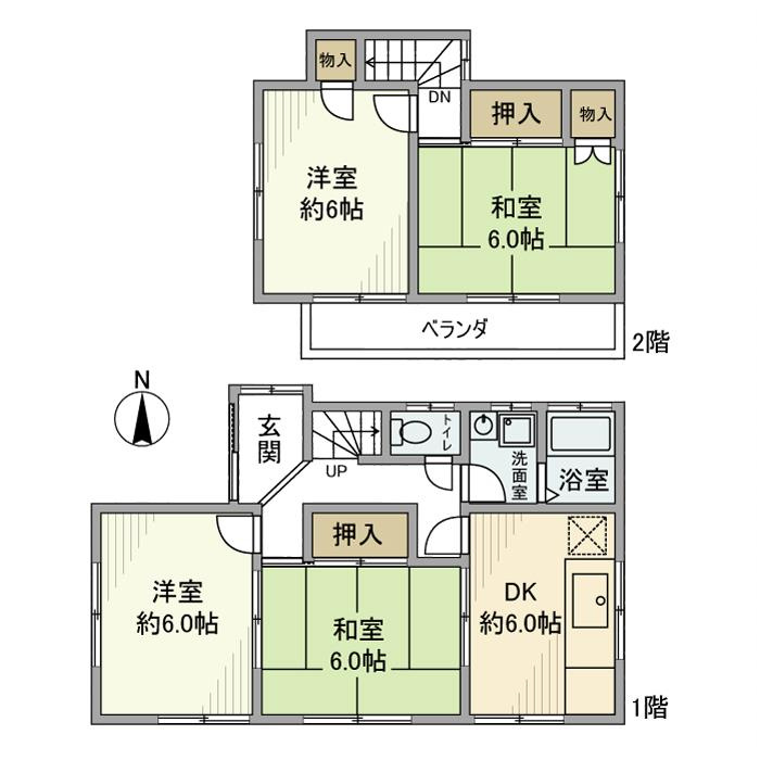笠幡戸建の間取り