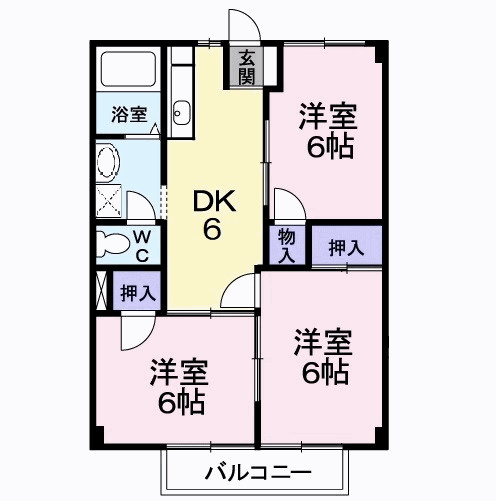 【間取り】 | 高安グリーンハイツ