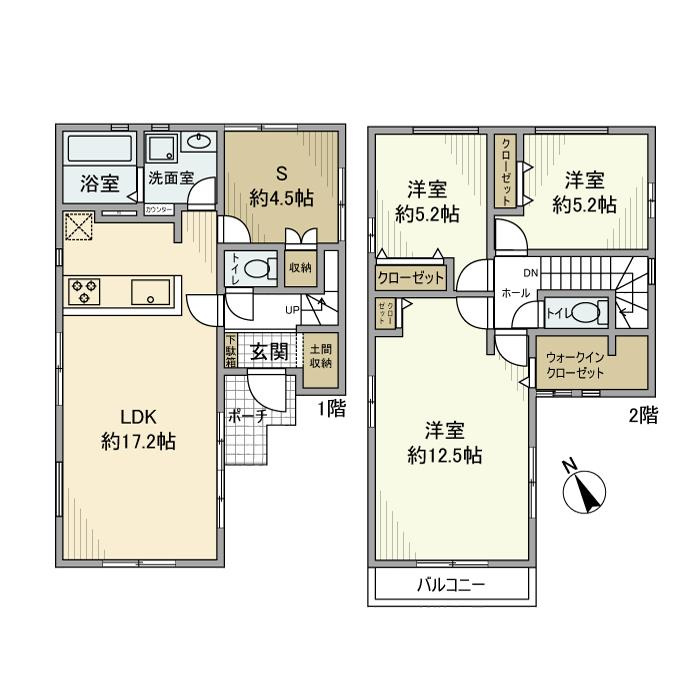 谷津戸建の間取り