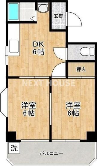 グランドール住之江の間取り