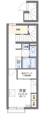 レオパレスクレール光優Ⅰの間取り