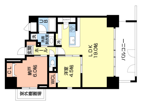 マジェスティ広島小町の間取り