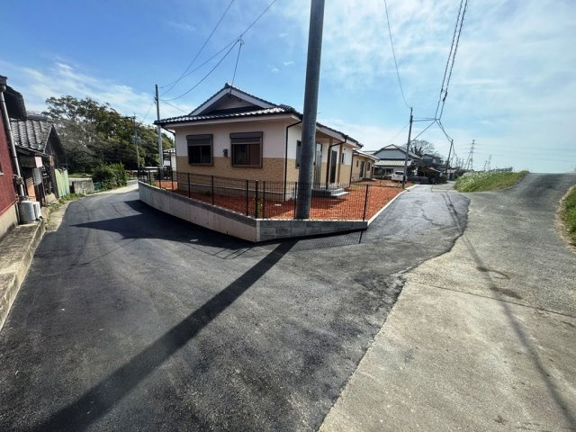 久留米市城島町江島　中古戸建の前面道路含む現地写真|前面道路含む現地写真です