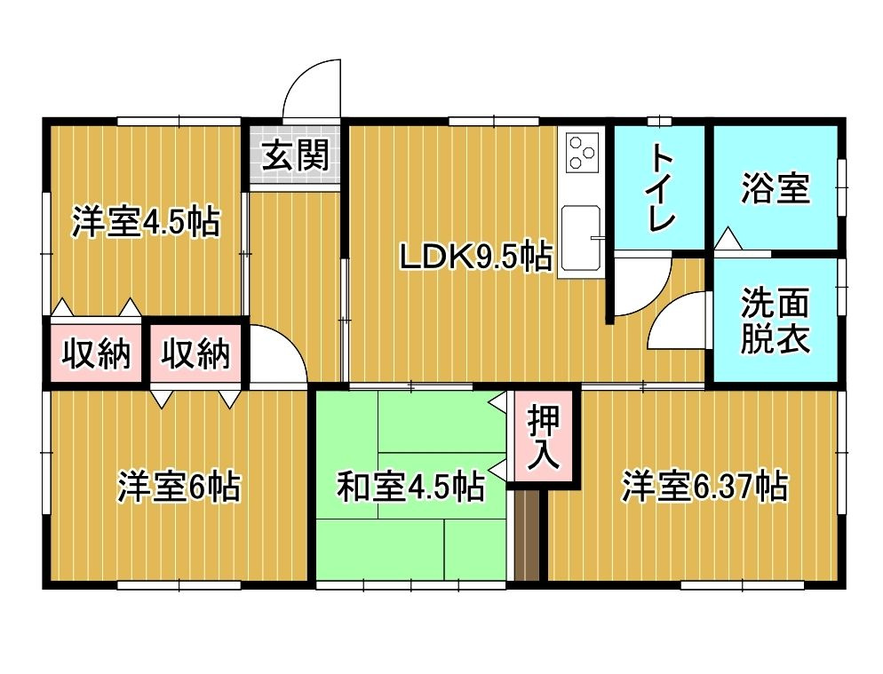 久留米市城島町江島　中古戸建の間取り