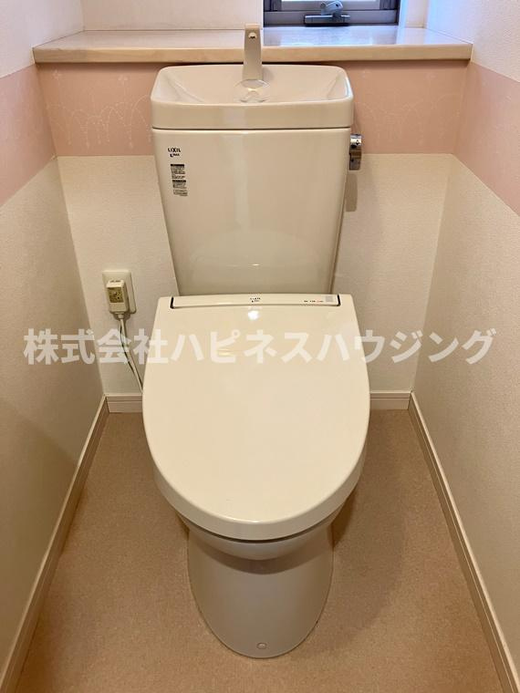 手賀の杜戸建のトイレ|シンプルで使いやすいトイレです