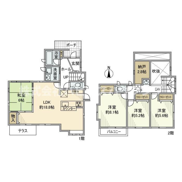 手賀の杜戸建の間取り