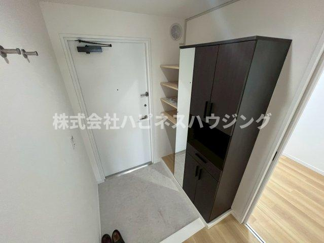 ＩＳＭ南柏の玄関|大きな靴箱あり