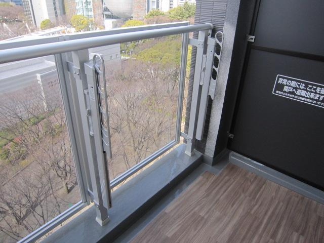 ルシェット白川公園のバルコニー